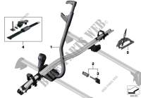 Touring bicycle holder for BMW 125i