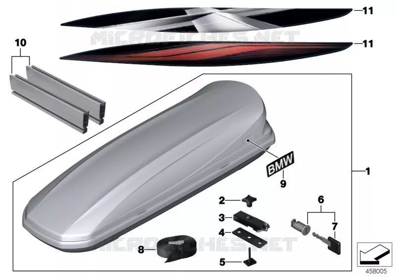Roof box 460 BMW BMW 3 Series 2006 325d N 325d