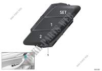 Button for seat memory for BMW X4 20iX