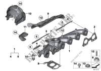 Exhaust manifold AGR for BMW 535dX 2010