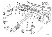 Front body parts for BMW 320i 1987