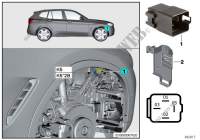 Relay, electric fan motor K5 for BMW X4 20iX
