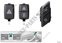 Switch, hazard warning / central locking for BMW X4 20iX