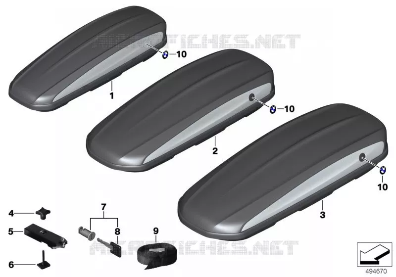 Roof box 320 / 420 / 520 BMW BMW 3 Series 1998 320Ci N 320Ci