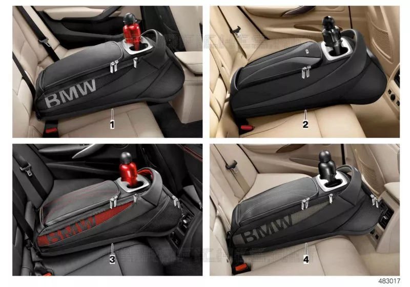 Storage pocket, rear comp., 2 BMW Lines BMW BMW X1 2008 X1 28iX N X1 28iX