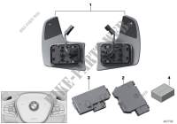 Steering wheel module and shift paddles for BMW 730dX